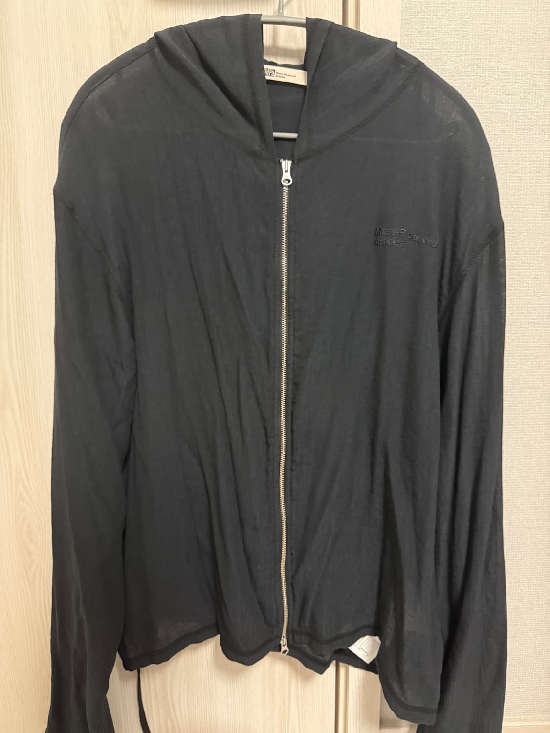 플라스틱프로덕트MPa VEIL CREPE HOODED ZIP JACKET 상품이미지3