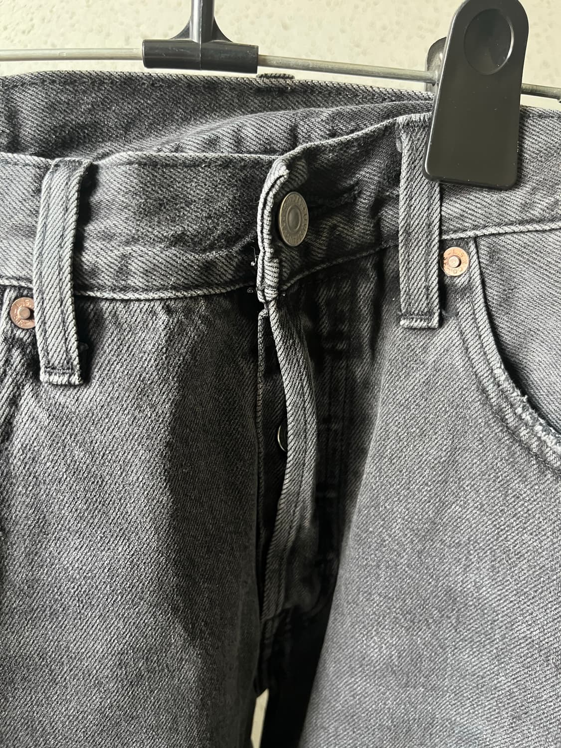 리바이스 501 흑청 데님 상품이미지3