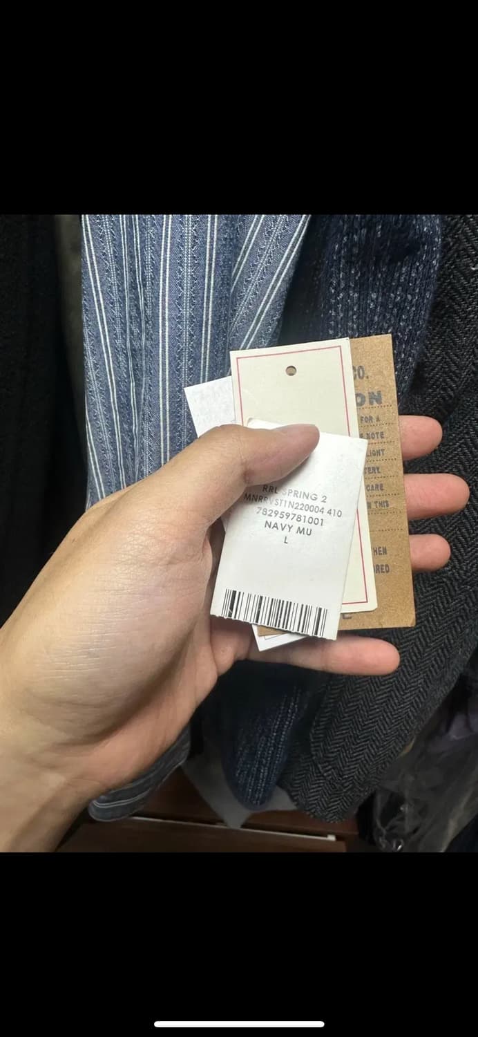 Rrl 더블알엘 인디고 염색 플리스 베스트 L 상품이미지4