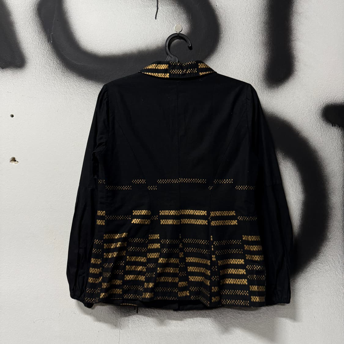 VTG 빈티지 금장 디테일 퍼프 슬리브 코튼 싱글 자켓 상품이미지2