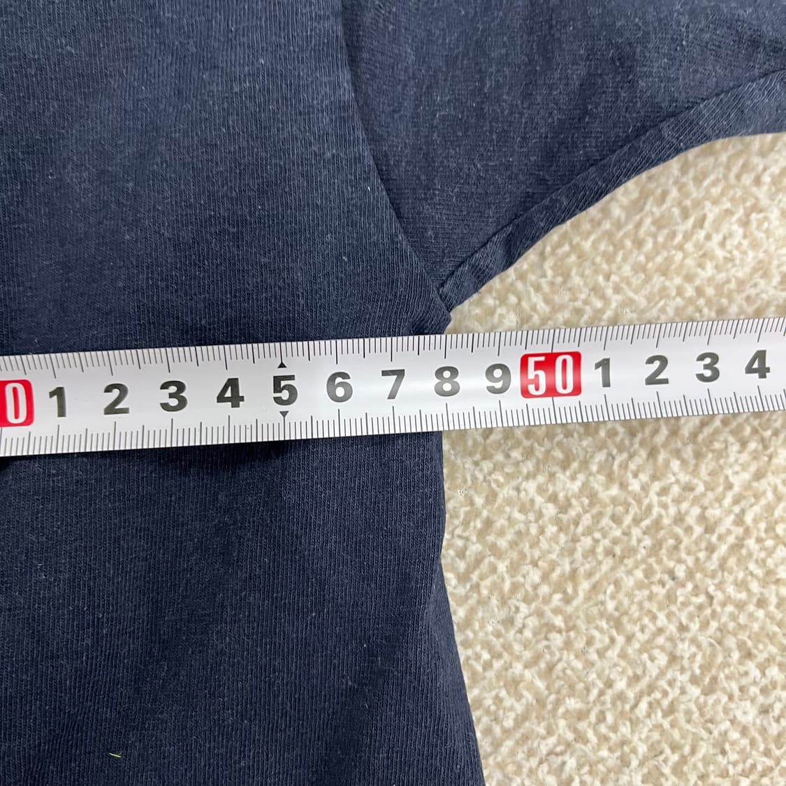 실측확인 챔피온 네이비 반팔 티셔츠 0203M1 상품이미지6