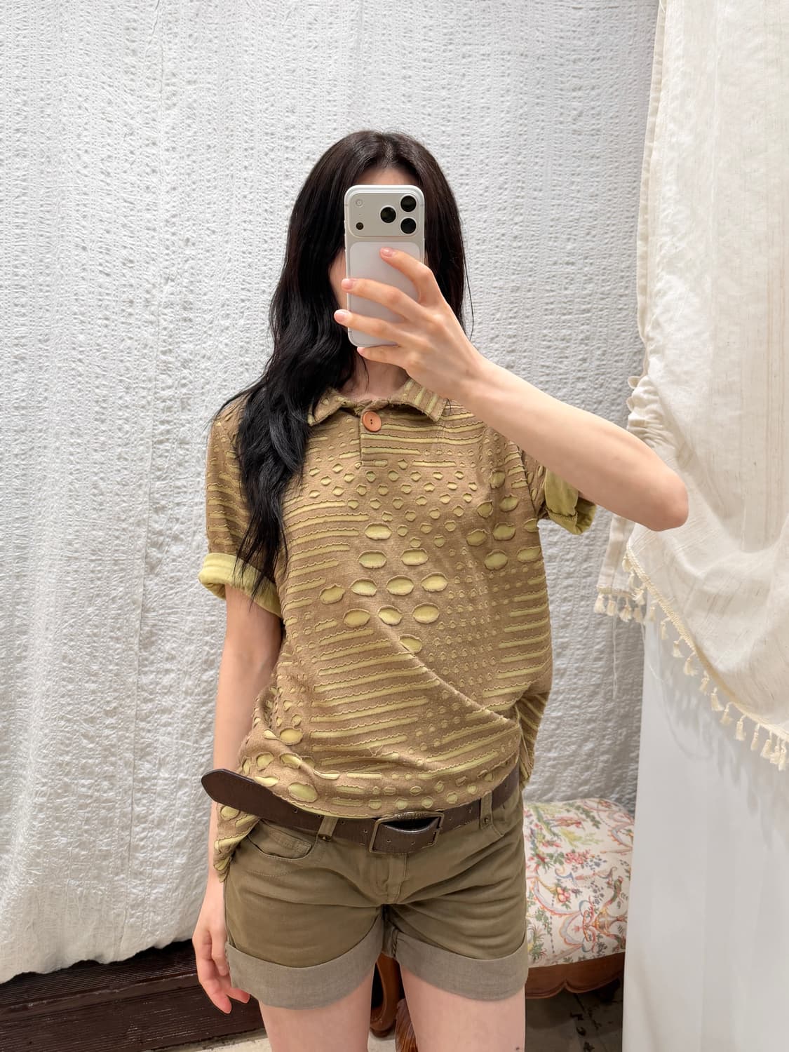 Pebble Cutwork Polo 상품이미지2
