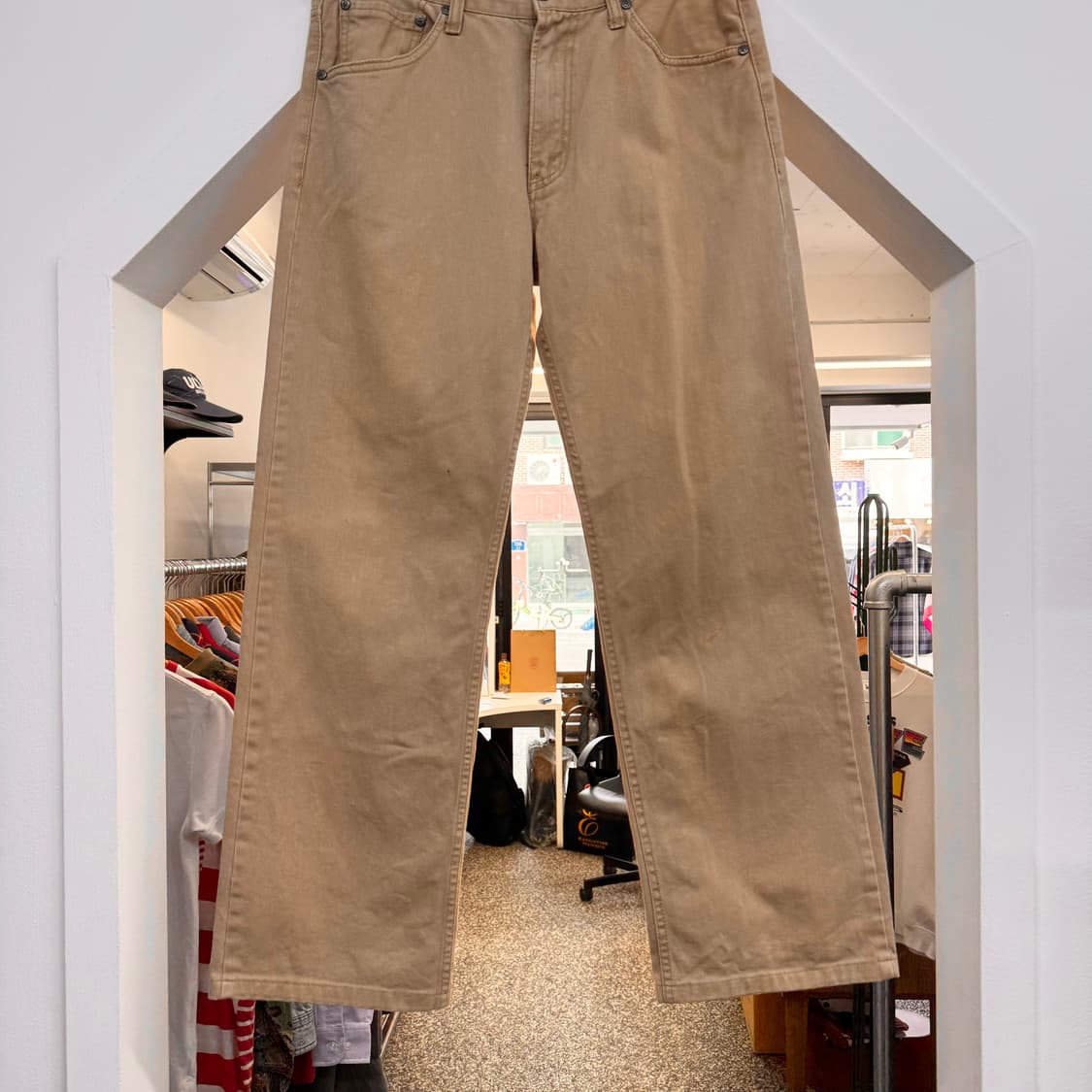 리바이스 브라운 슬림 스트레이트 진 (32)   상품이미지3