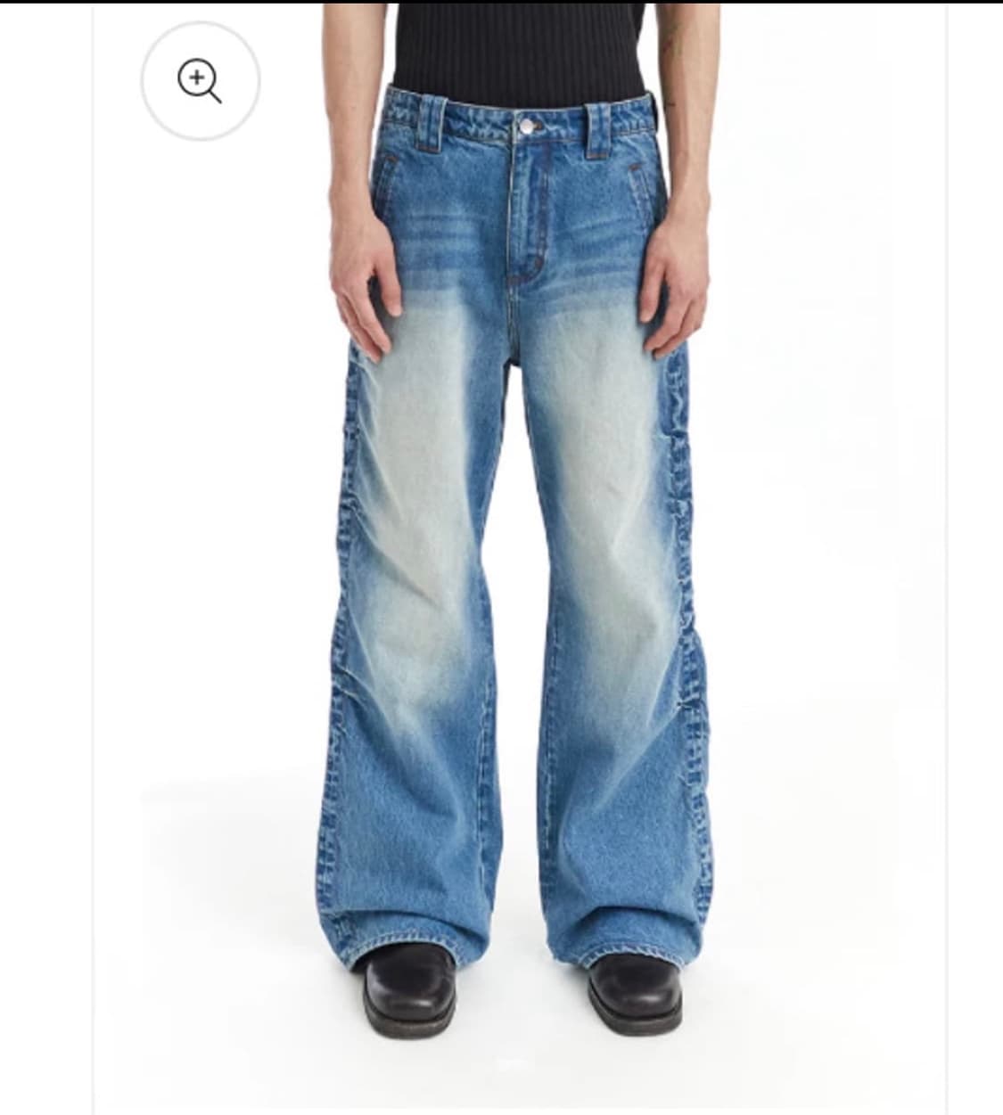 NEVERSEEZ 사이드 워시드 데님 s 상품이미지5