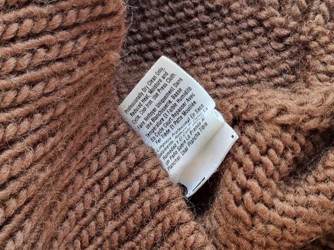 DKNY 여성 브라운 퍼 장식 니트 (M)  상품이미지6