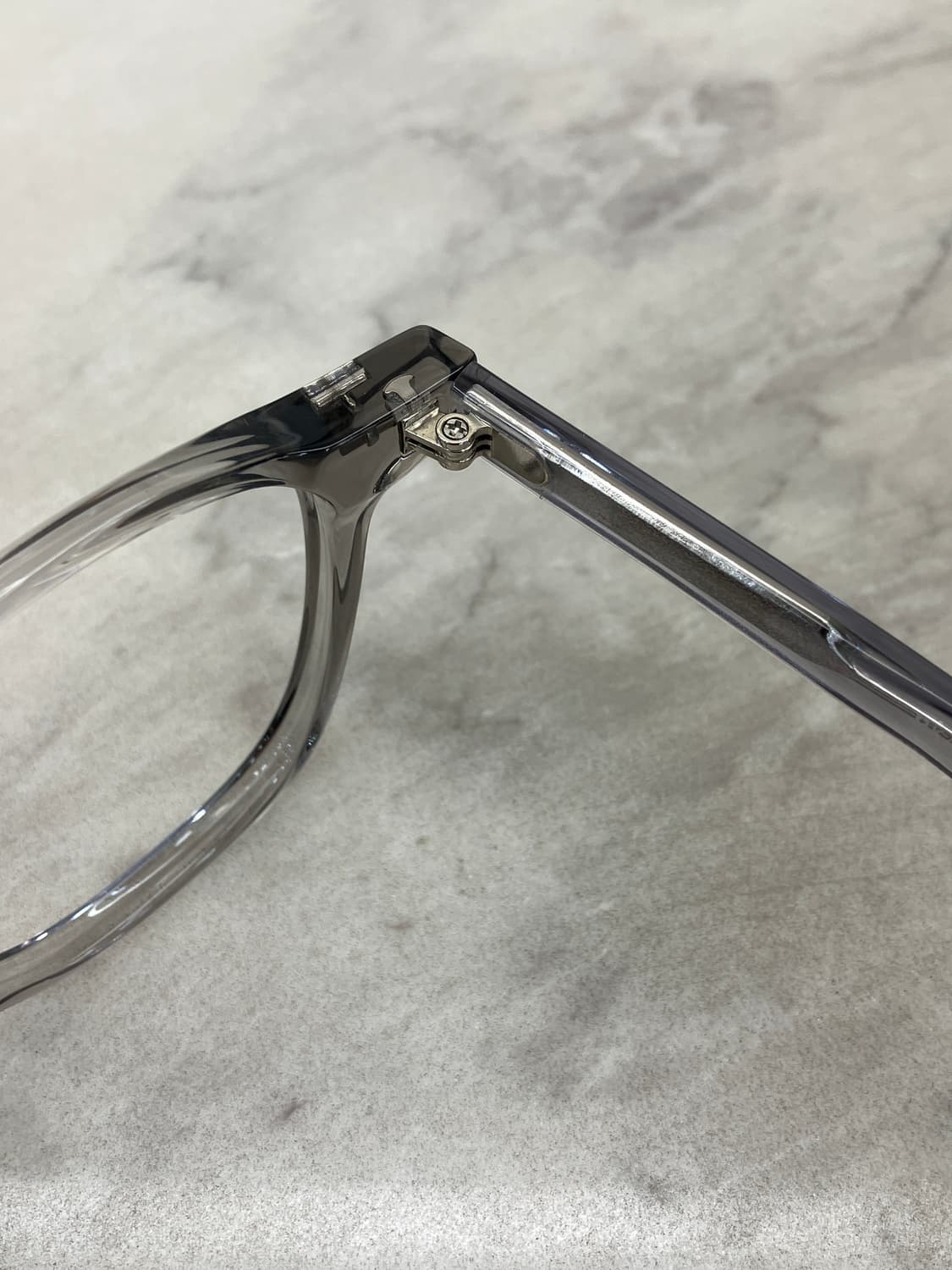 B76 KS 투명 그레이 웰링턴 뿔테 안경6836 상품이미지3