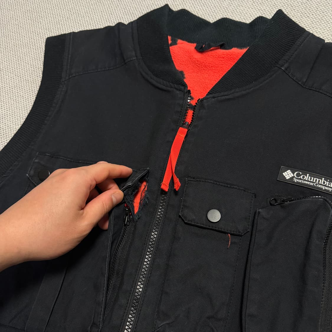 컬럼비아 리버시블 멀티포켓 베스트 상품이미지5