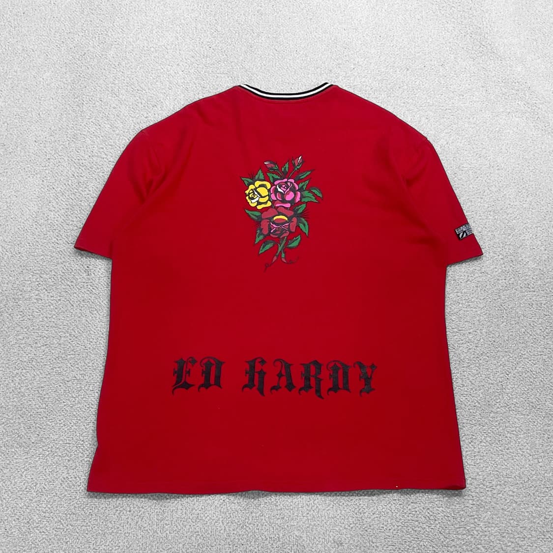 에드하디 타이거 큐빅 반팔티 레드 상품이미지2