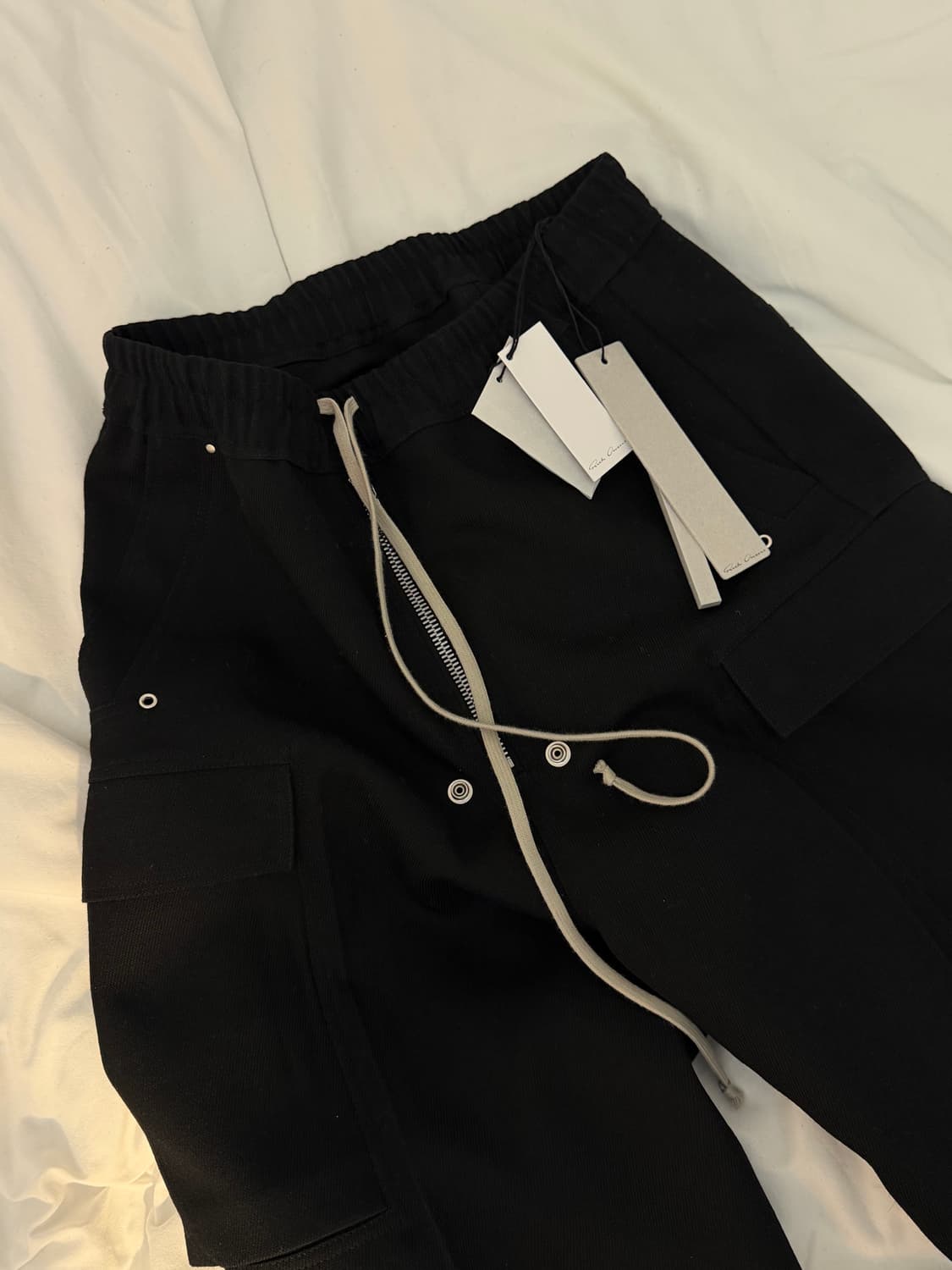 IT46/FW25 CARGOBELAS IN BLACK WOOL DRILL 상품이미지2