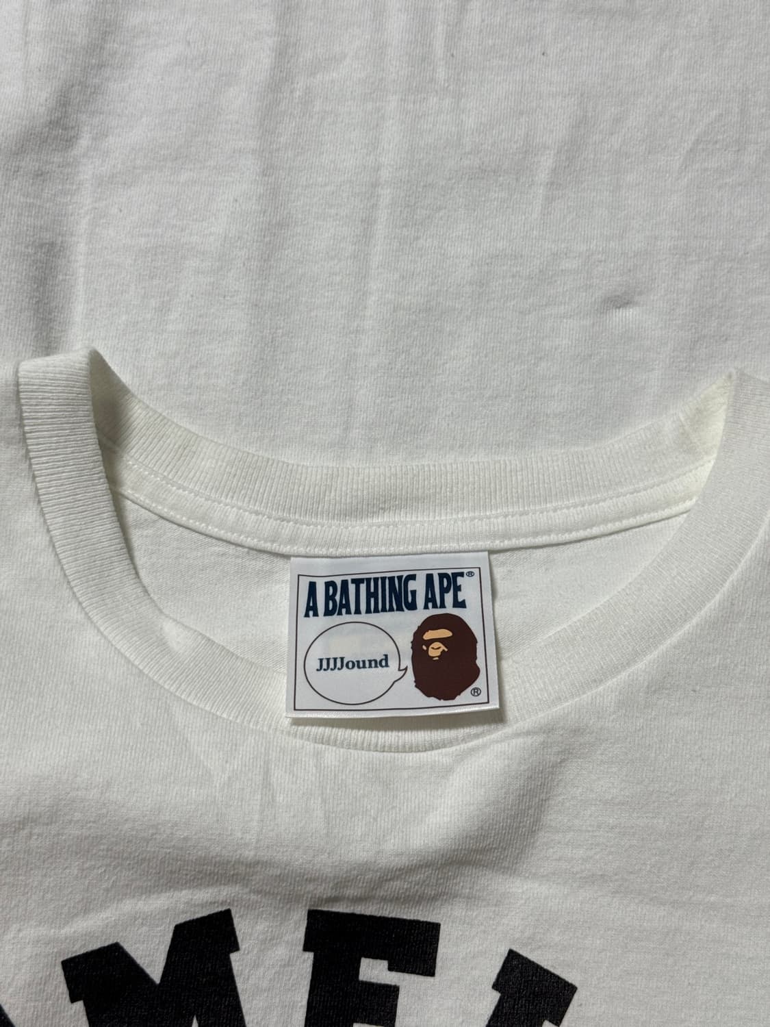 Bape x JJJJound 콜라보 티셔츠 상품이미지2