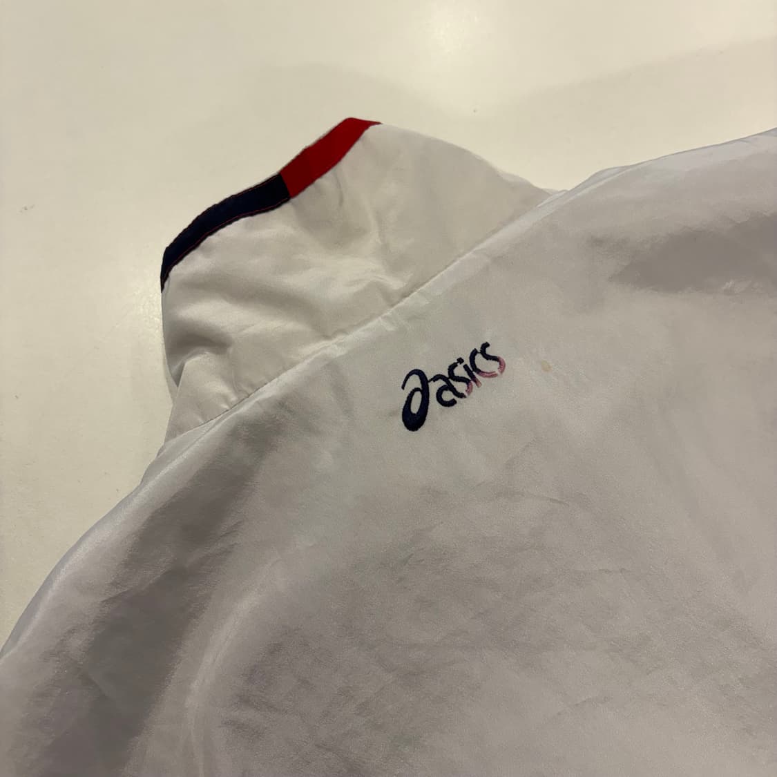 [105] 아식스 올드스쿨 빈티지 흰색 바람막이 자켓 B272 상품이미지9