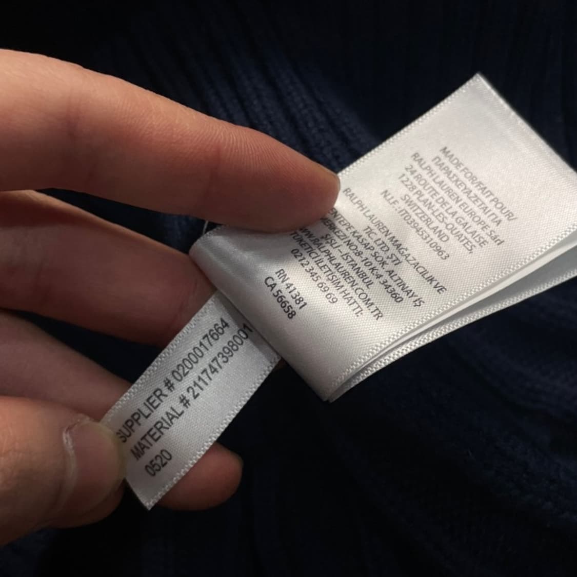 100 폴로 꽈배기 브이넥 니트  상품이미지4