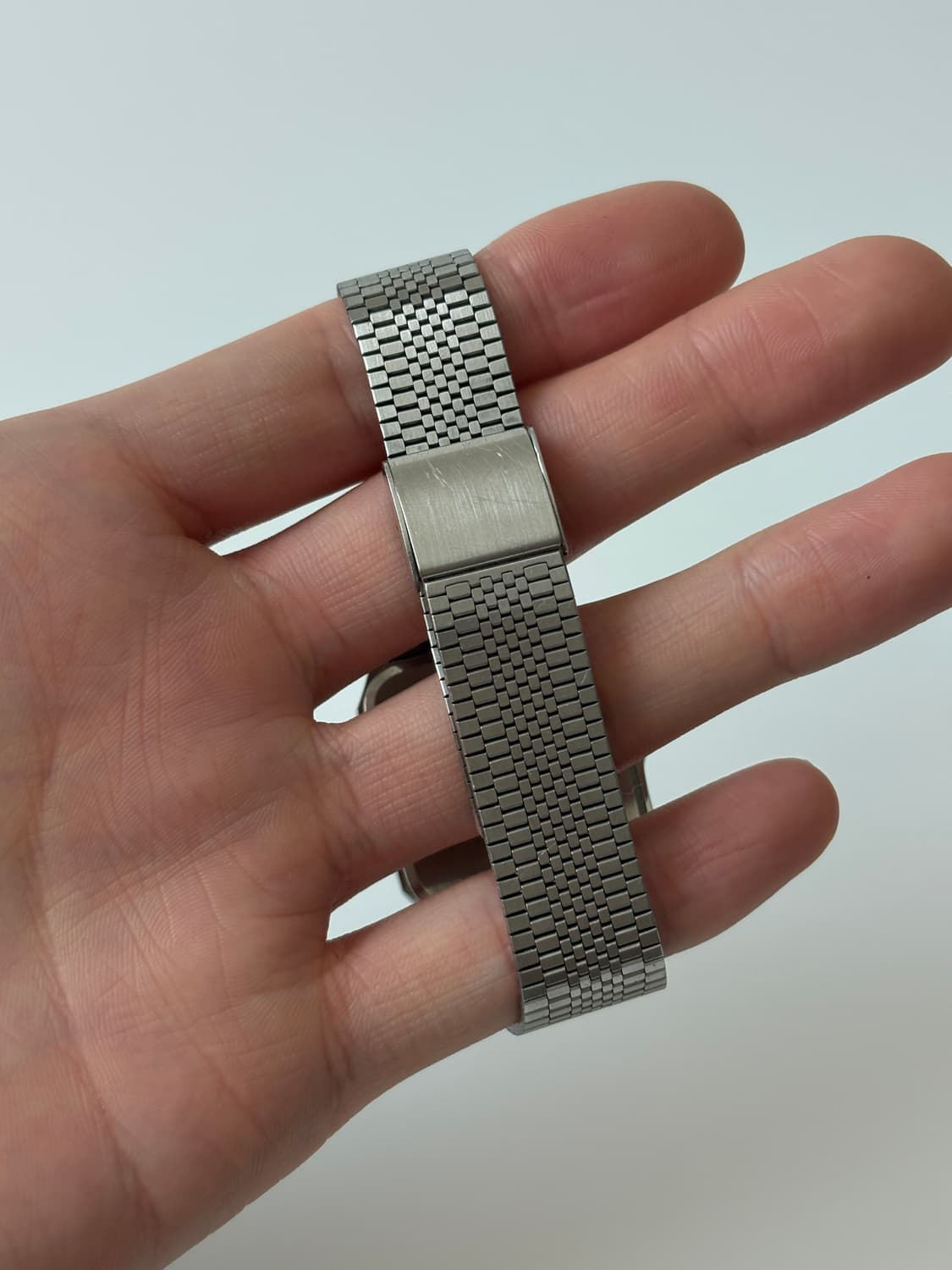 1990년대 Forma 크림 다이얼 실버 스퀘어 쿼츠 남성 상품이미지5