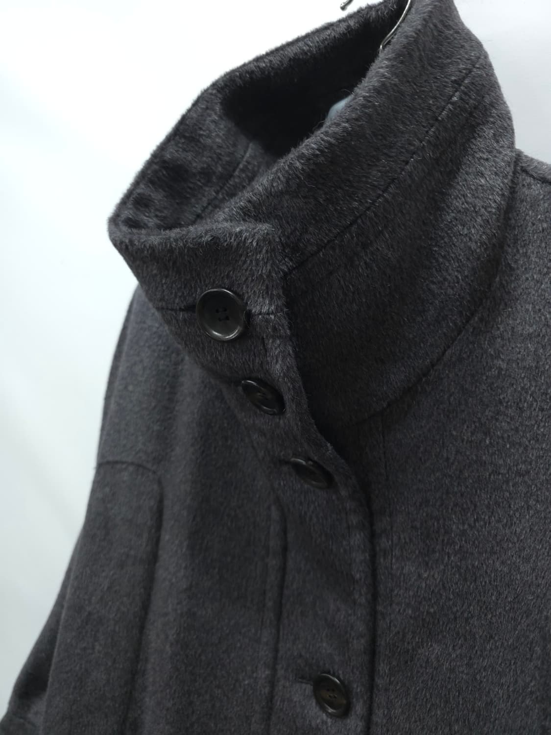 타임 여성 포스트모던 울,알파카 루즈핏 후드 코트 상품이미지8