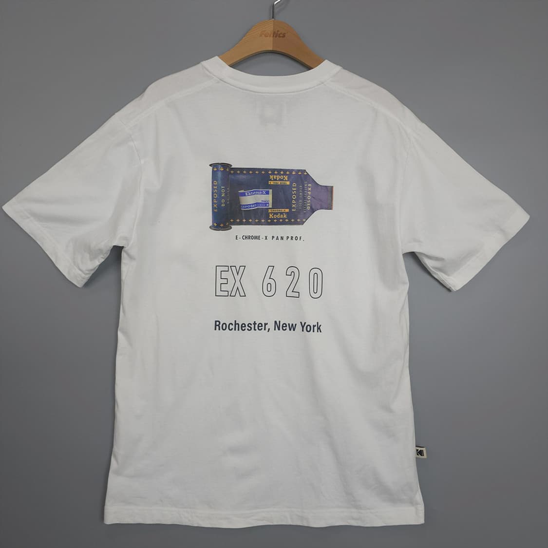 코닥 KODAK EX-620 필름 프린팅 반팔티 화이트 M 상품이미지5