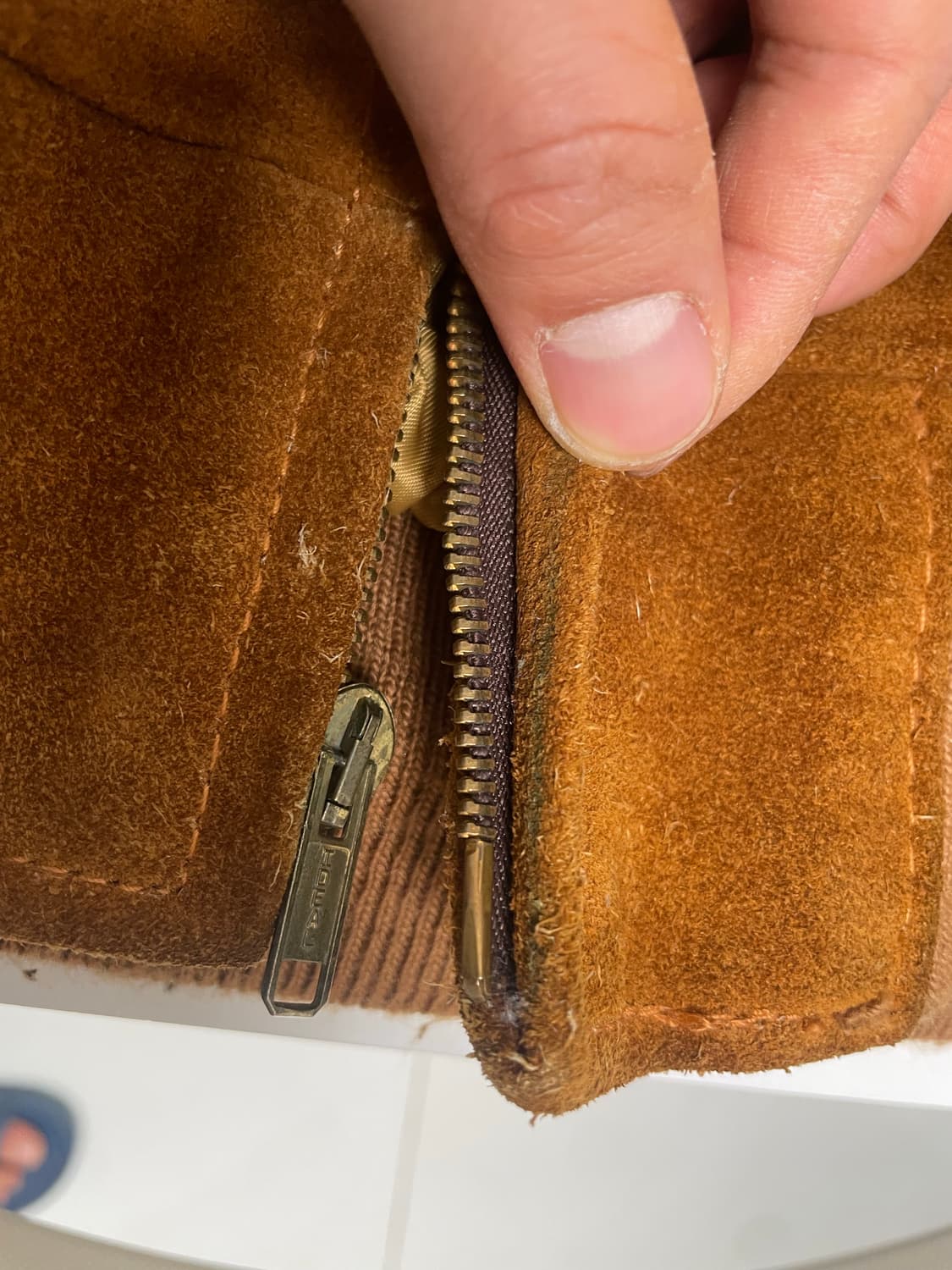 쇼트 schott 327 스웨이드 봄버 가죽자켓 40(100-110) 상품이미지5