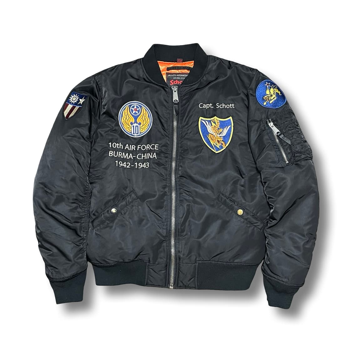 [L] 쇼트 Shott 10th Air Force ma-1 항공점퍼 상품이미지2