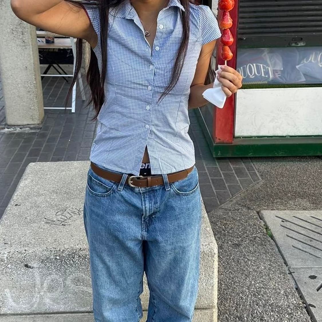 브랜디멜빌 체크 밀리 셔츠 상품이미지8