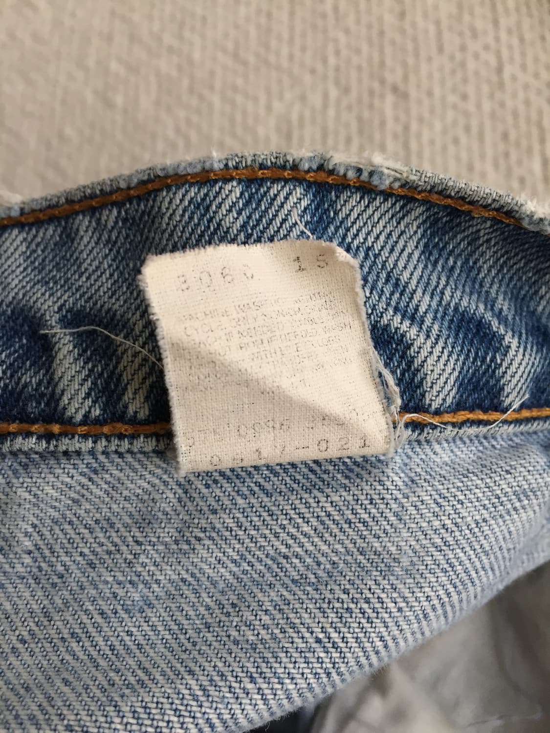 90‘s levis 517 연청 리페어 부츠컷 데님 상품이미지10