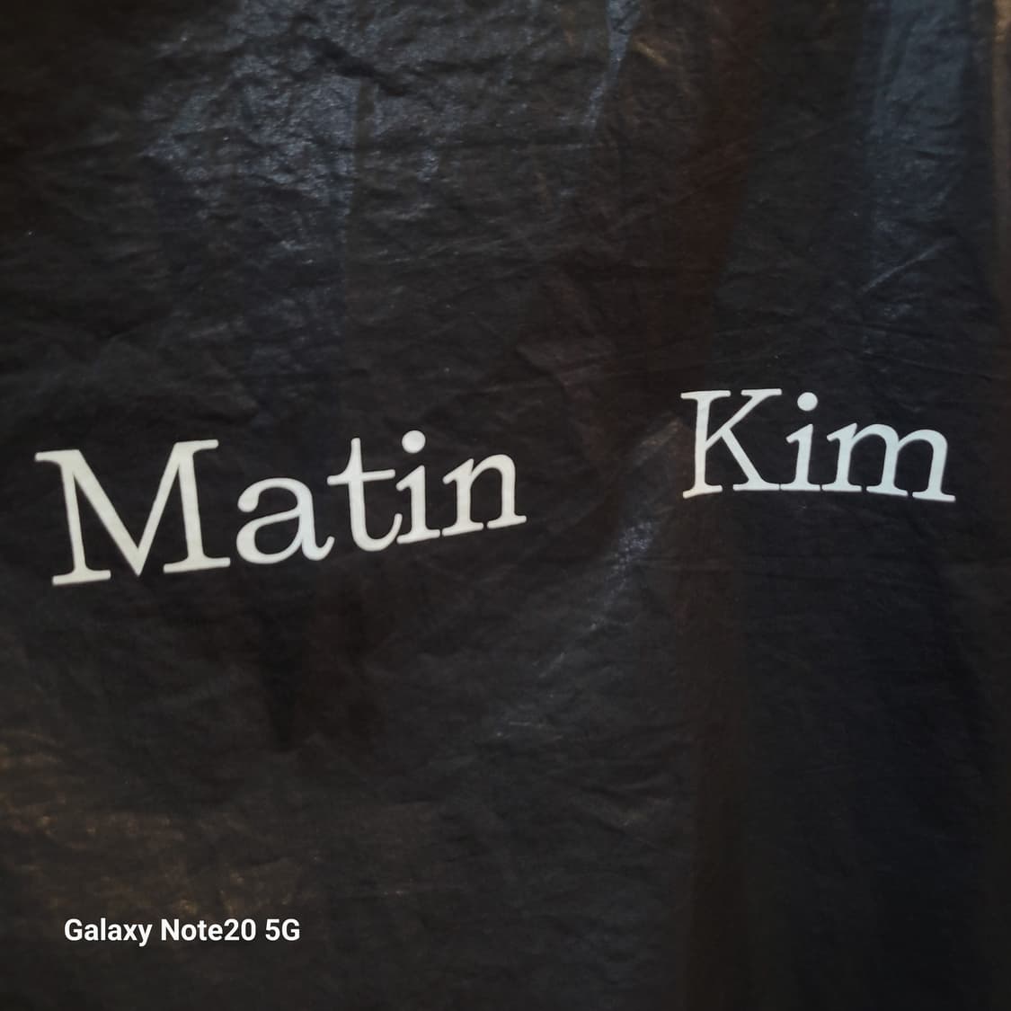 정품 Matin Kim(마뗑킴) 빅로고 코팅자켓 상품이미지4