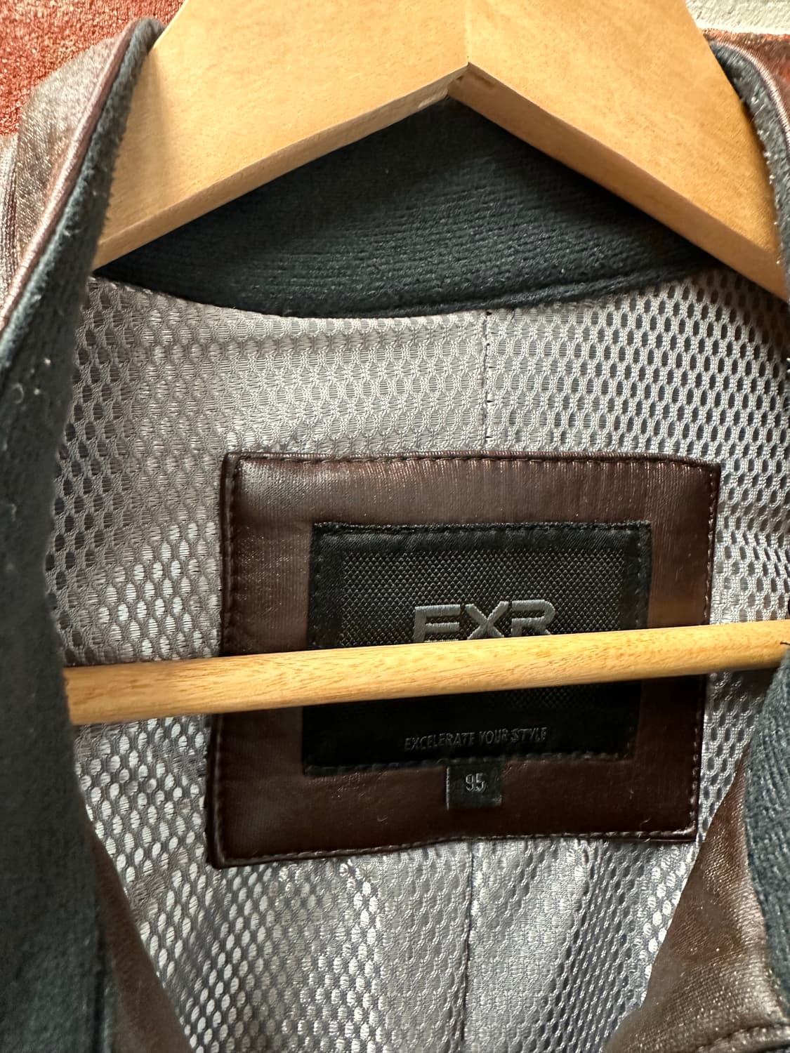 (95)EXR 패치워크 라이더 자켓 브라운 상품이미지9