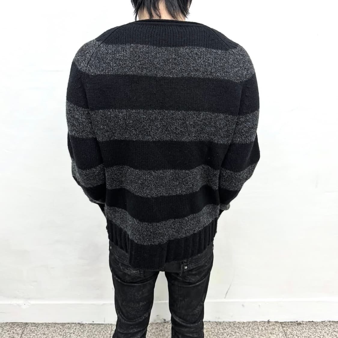 Zip detail stripe knit 상품이미지3
