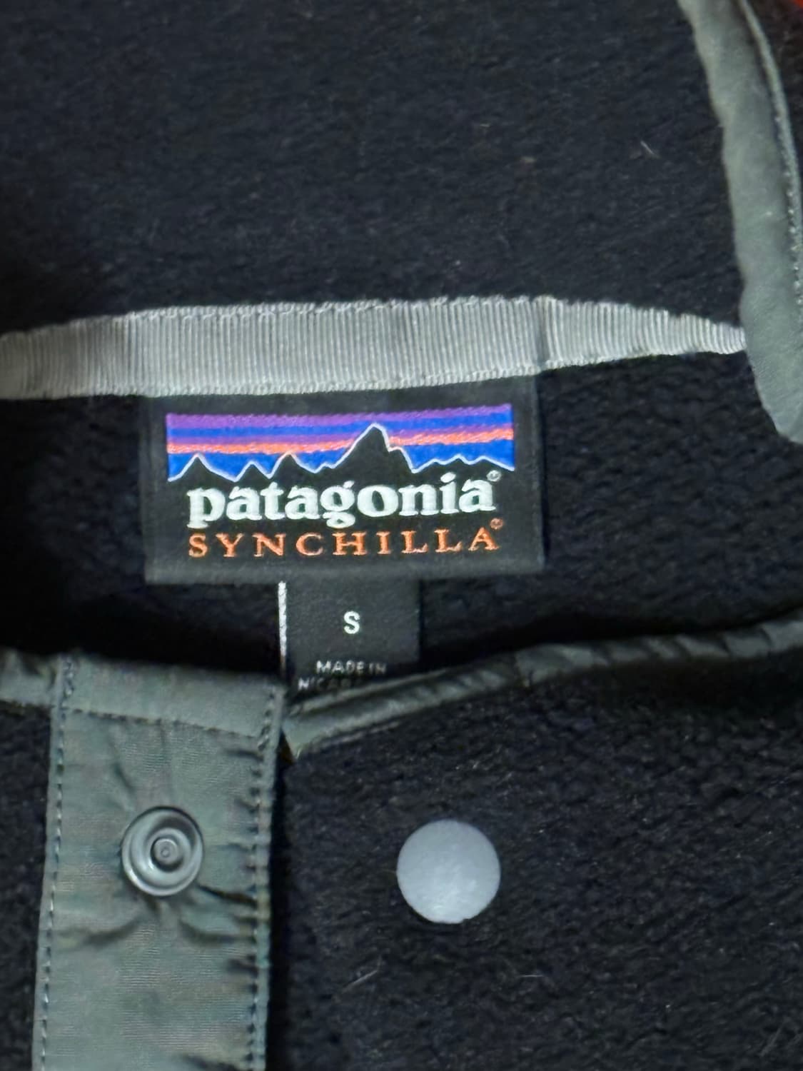 파타고니아 빈티지 신칠라 스냅 풀오버 블랙 상품이미지2