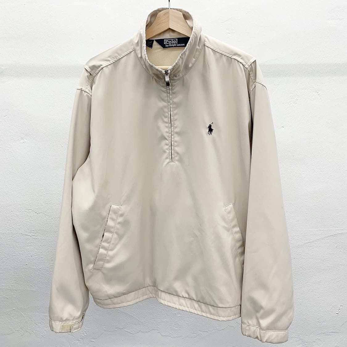 폴로 랄프로렌 아이보리 폴리쉘 풀오버 아노락 상품이미지1