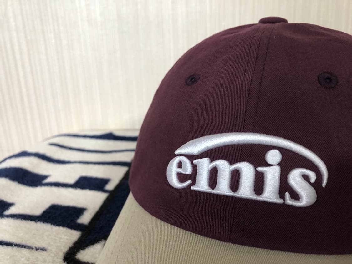 이미스(EMIS)뉴로고 믹스볼캡 베이지X버간디 상품이미지5
