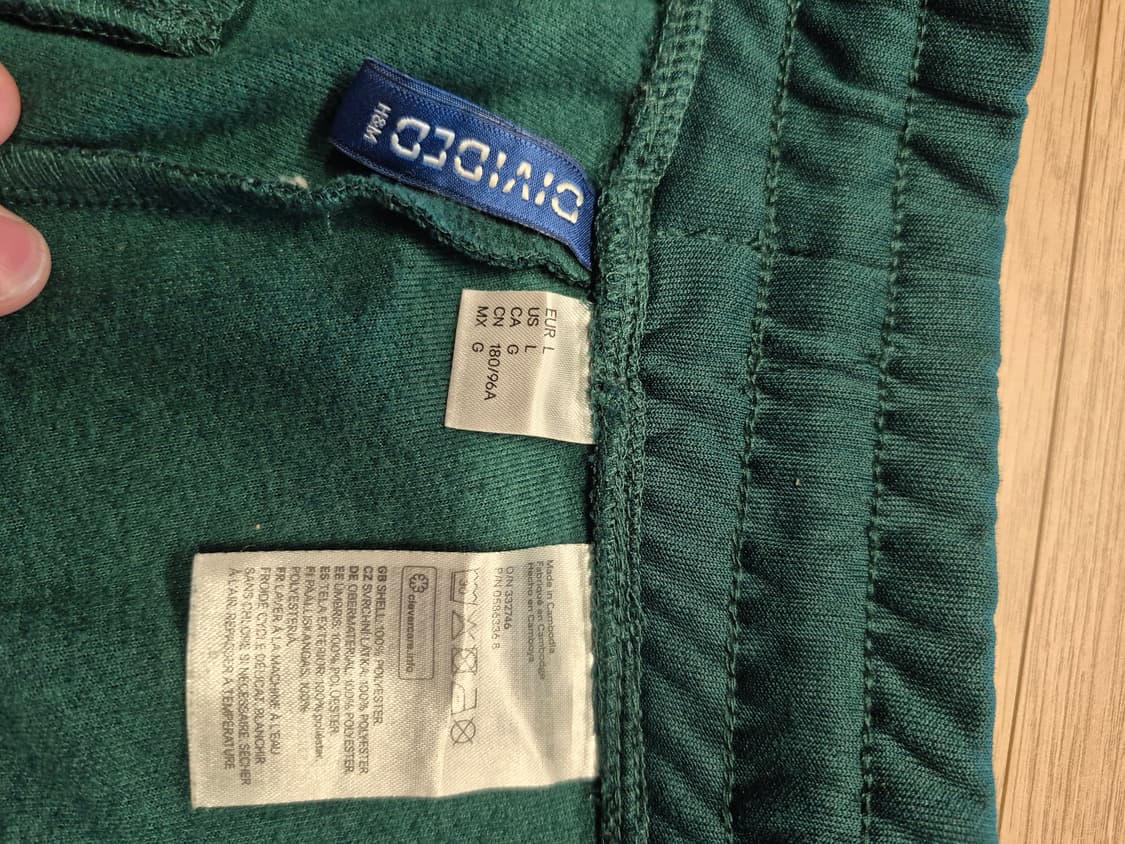 H&m 구찌 맛 트레이닝 절개 팬츠 상품이미지3