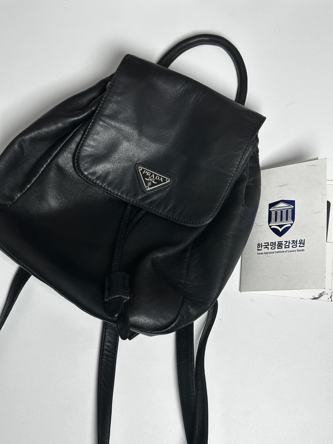 프라다 빈티지 블랙 램스킨 미니 백팩 상품이미지10