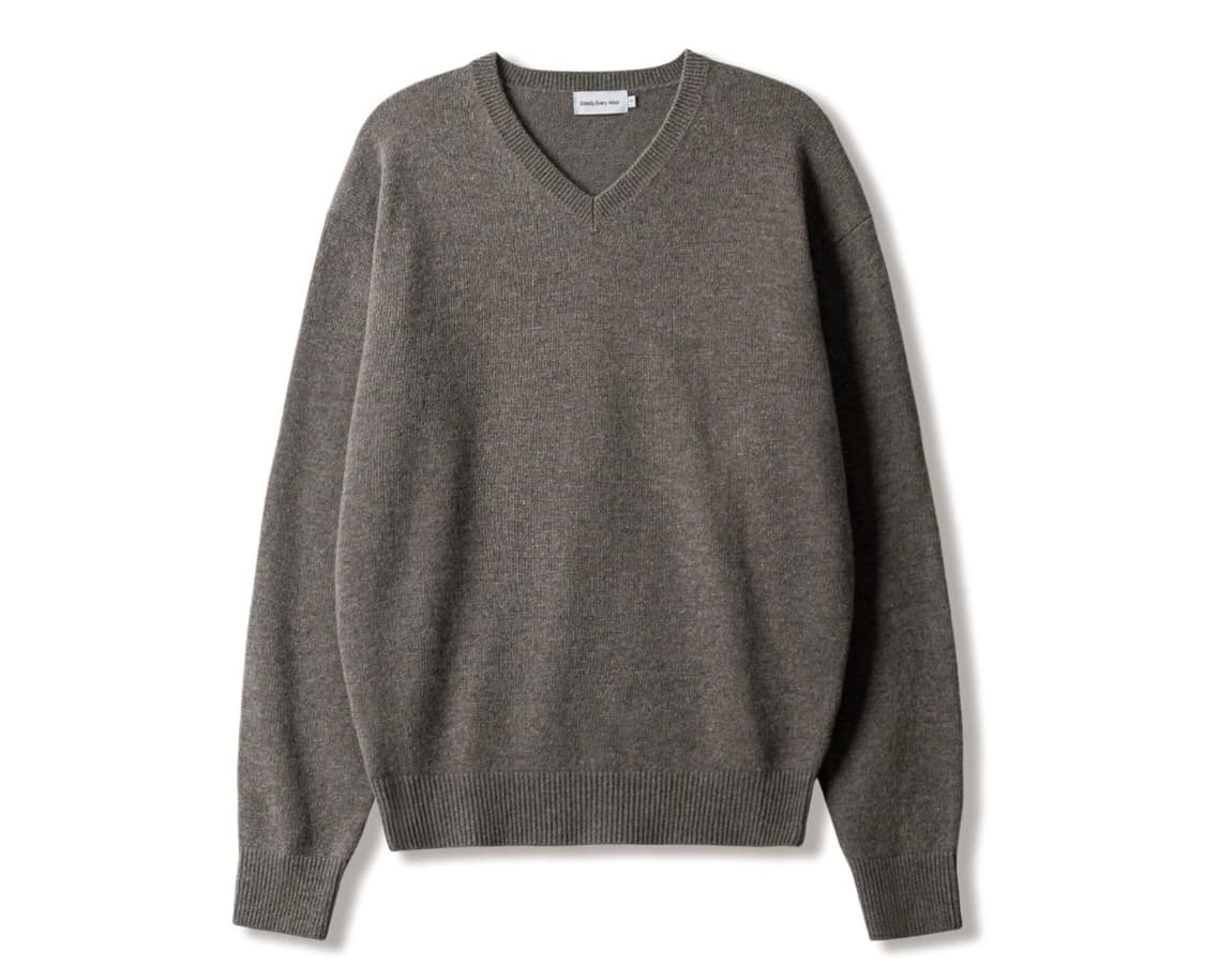스테디에브리웨어 SEW 코지 울 캐시미어 브이넥 니트 스웨터 2 상품이미지1