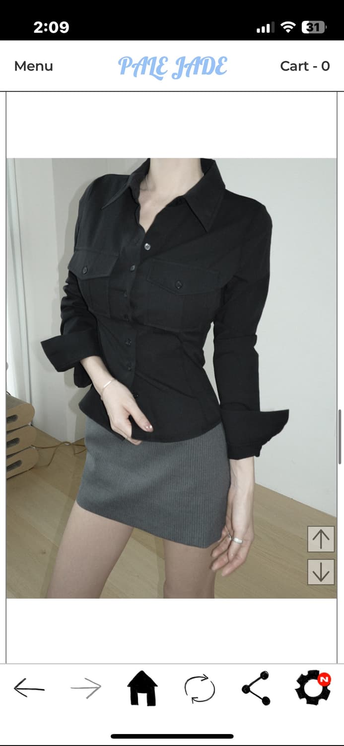 페일제이드 포켓 롱슬리브 셔츠 상품이미지1