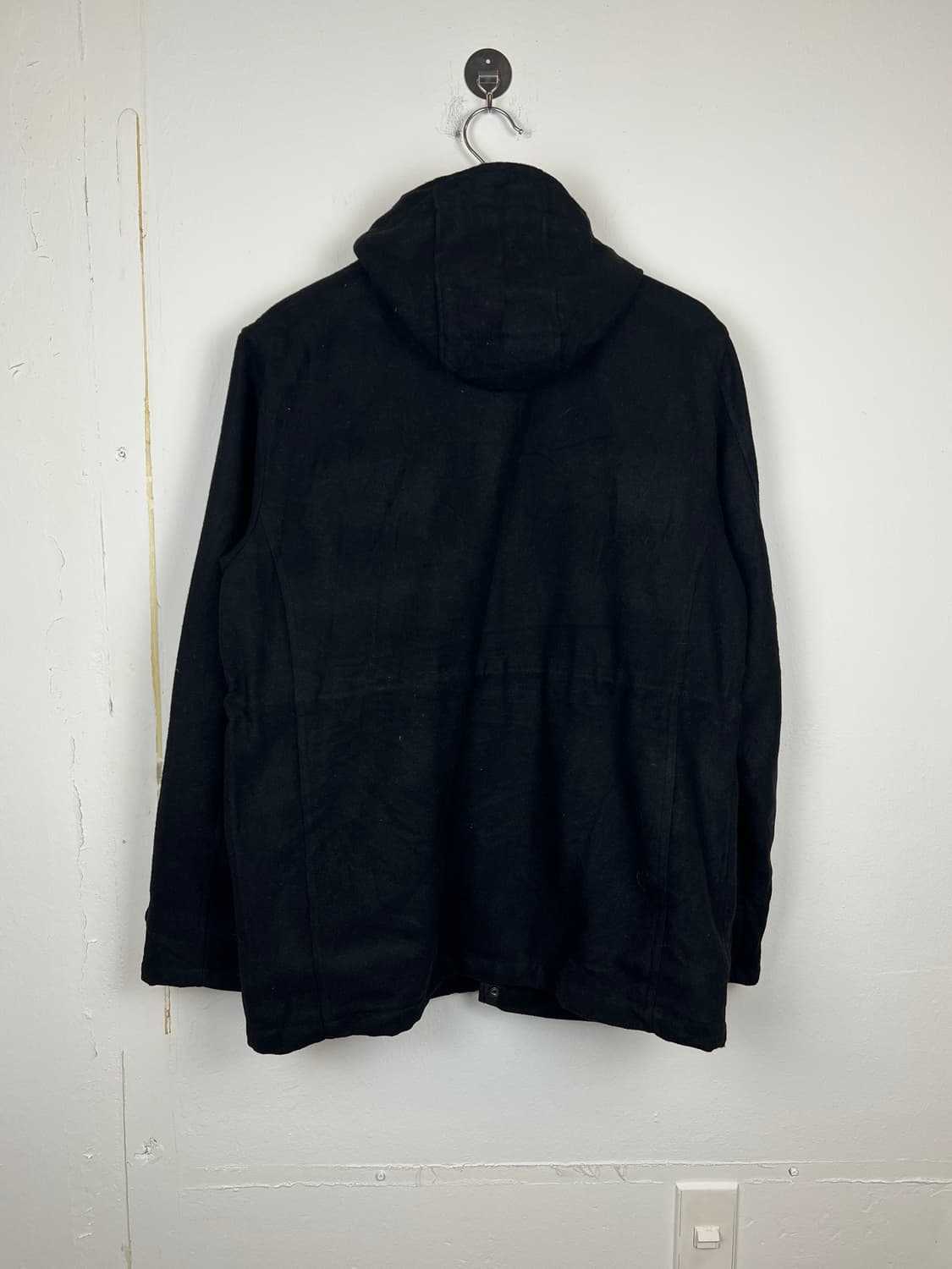 (데드스탁) JPN PLUS ONE 후드 모직 코트 L 상품이미지2