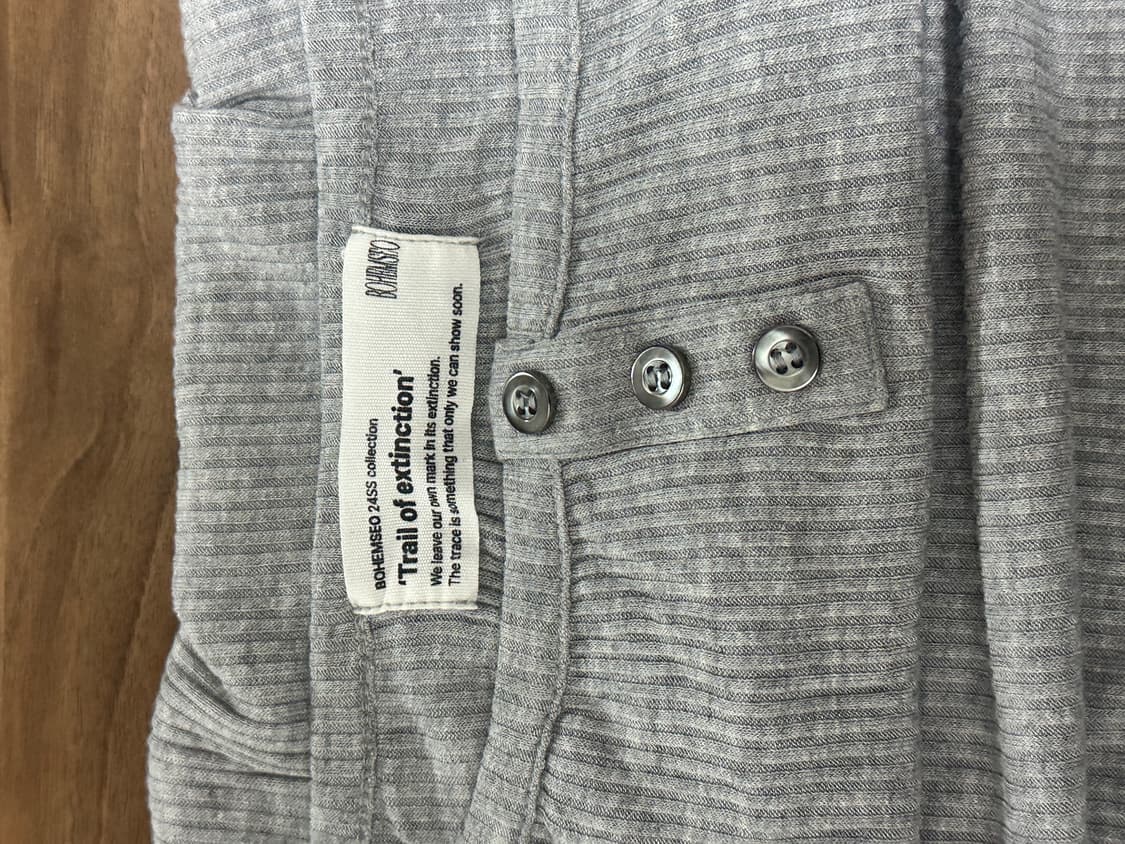 보헤미안서울 보트넥 원피스 라이트그레이 상품이미지4