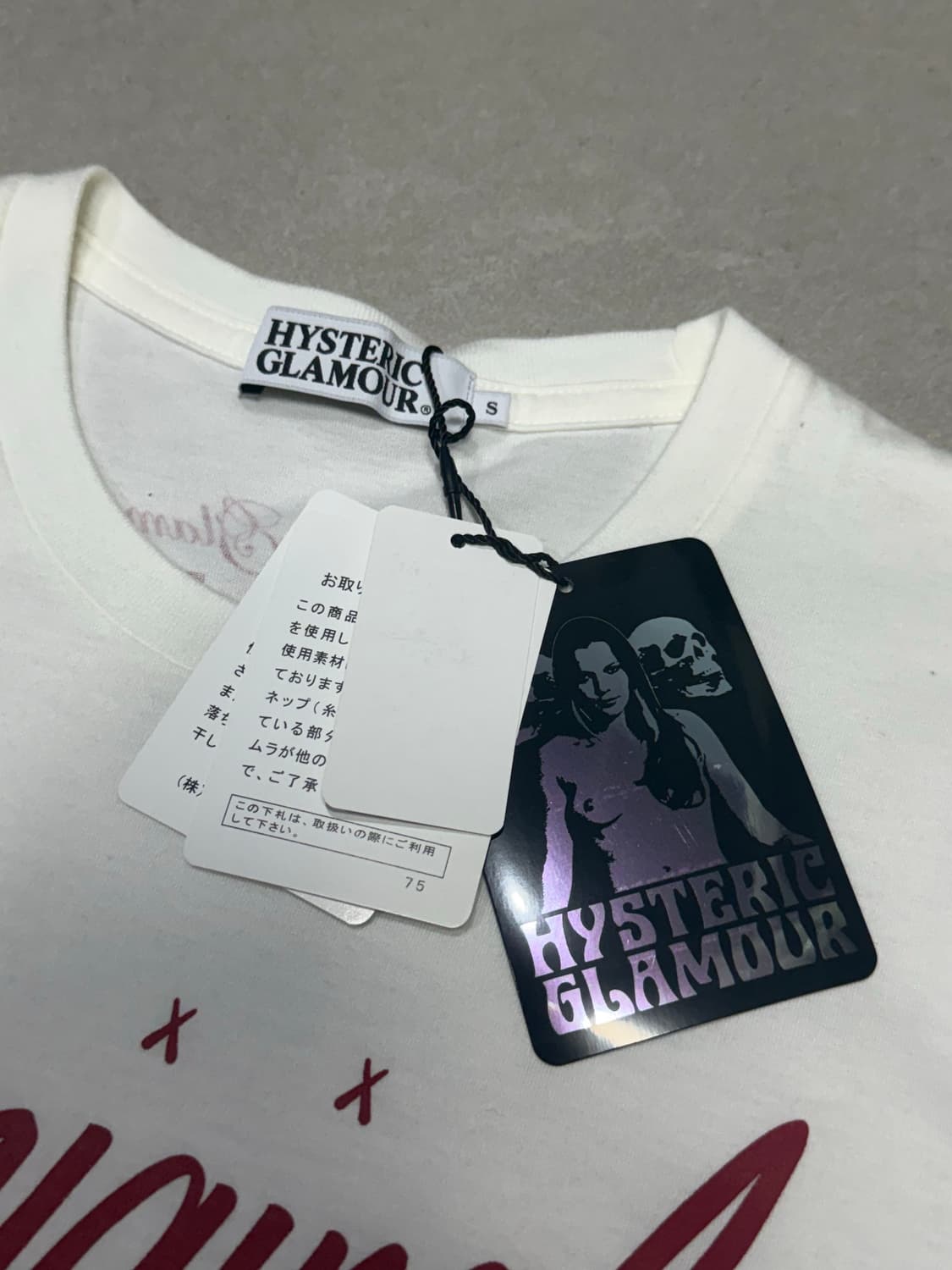 2011 히스테릭 글래머xKAWS 카우스 반팔 티셔츠 풀 구성 새 상품 상품이미지3