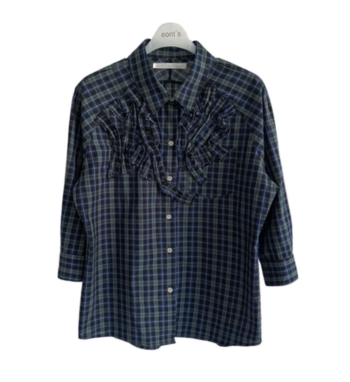 Eonts 에옹쓰 해비타트 프릴 체크 셔츠 상품이미지1