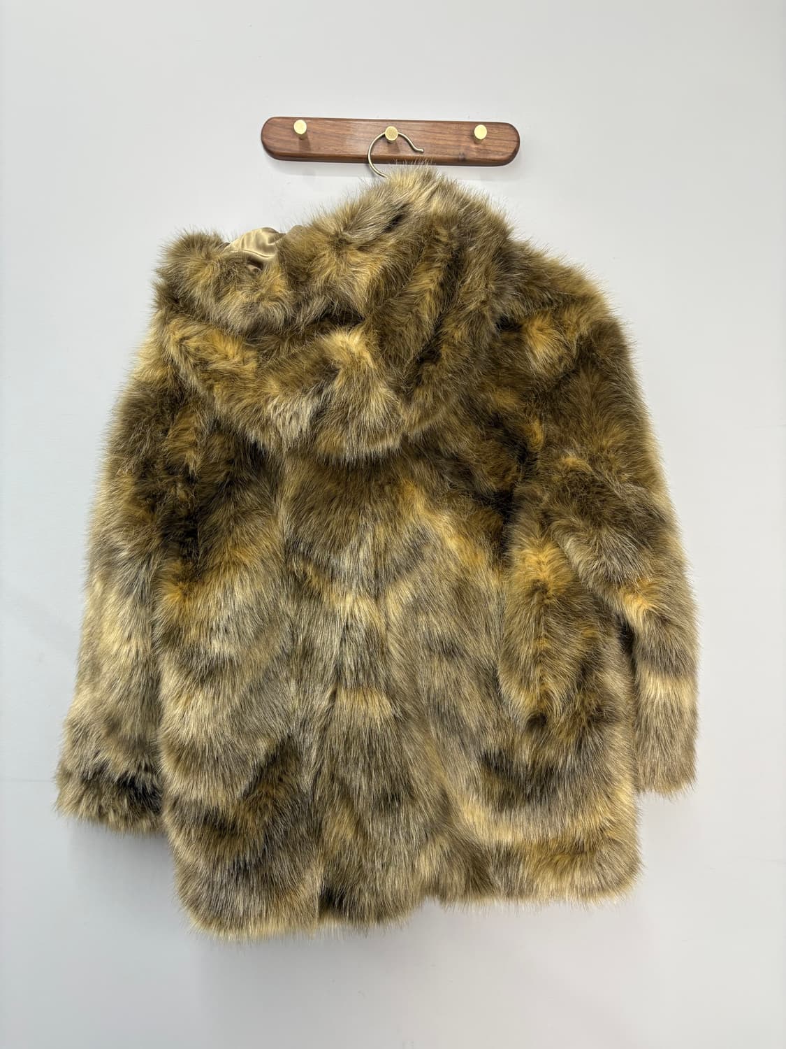 파르티멘토우먼 후디드더플 퍼 코트 믹스 브라운 A3148 상품이미지4