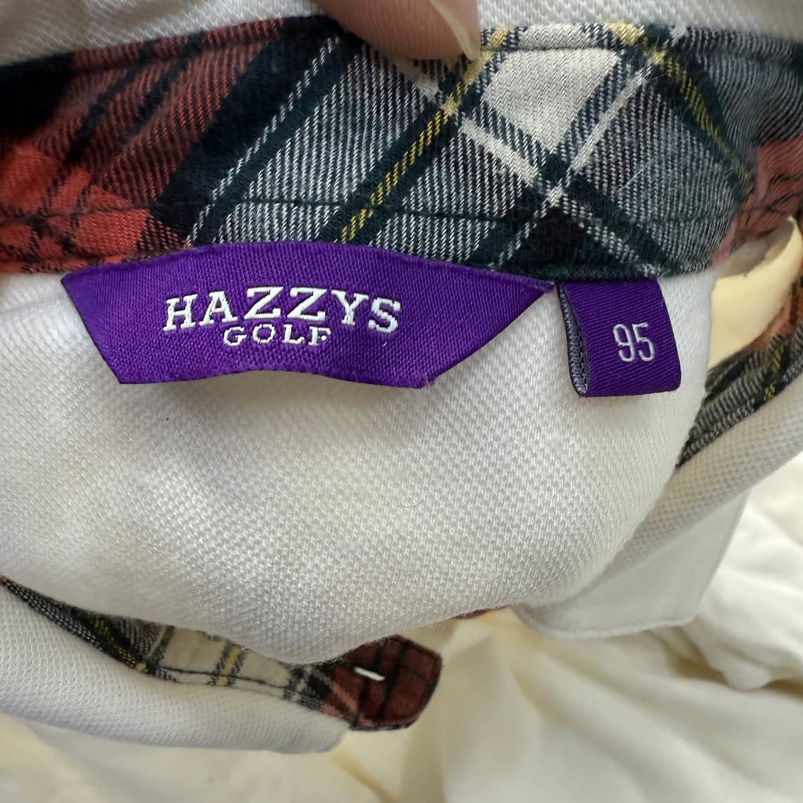 [95] 헤지스 골프 아이보리 카라 티셔츠 0102T1 상품이미지3