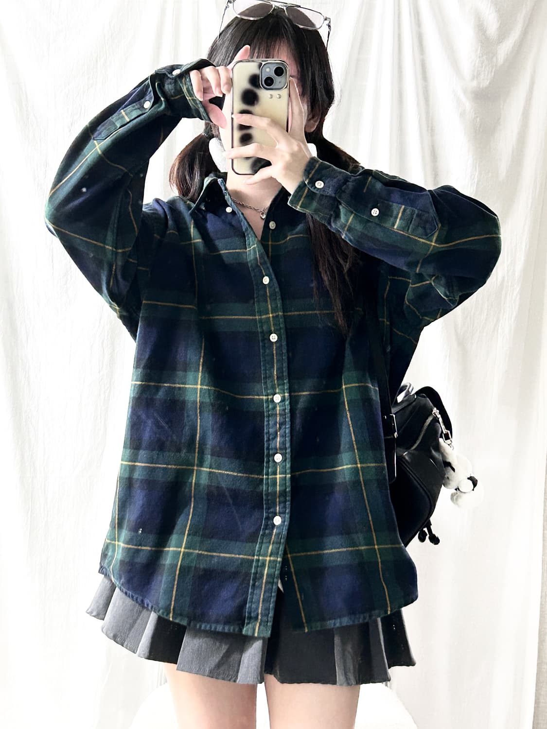 폴로 그린포니 체크셔츠 상품이미지5