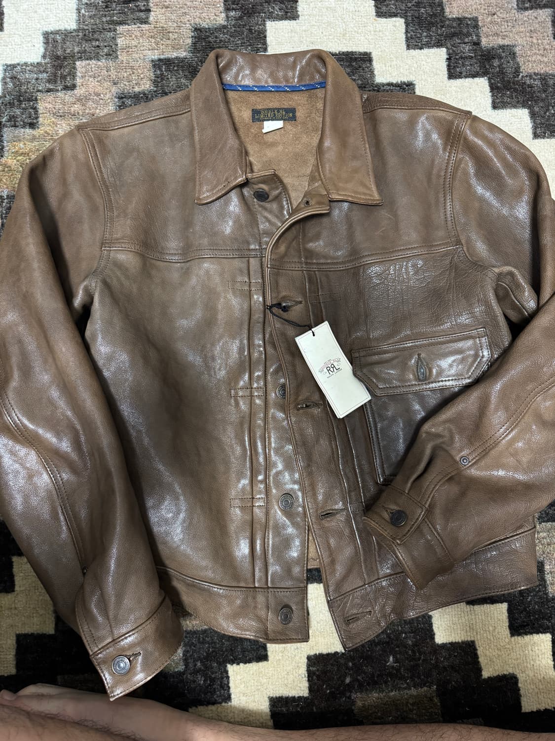RRL 더블알엘 1세대 레더 한정판 가죽 자켓 M 상품이미지1