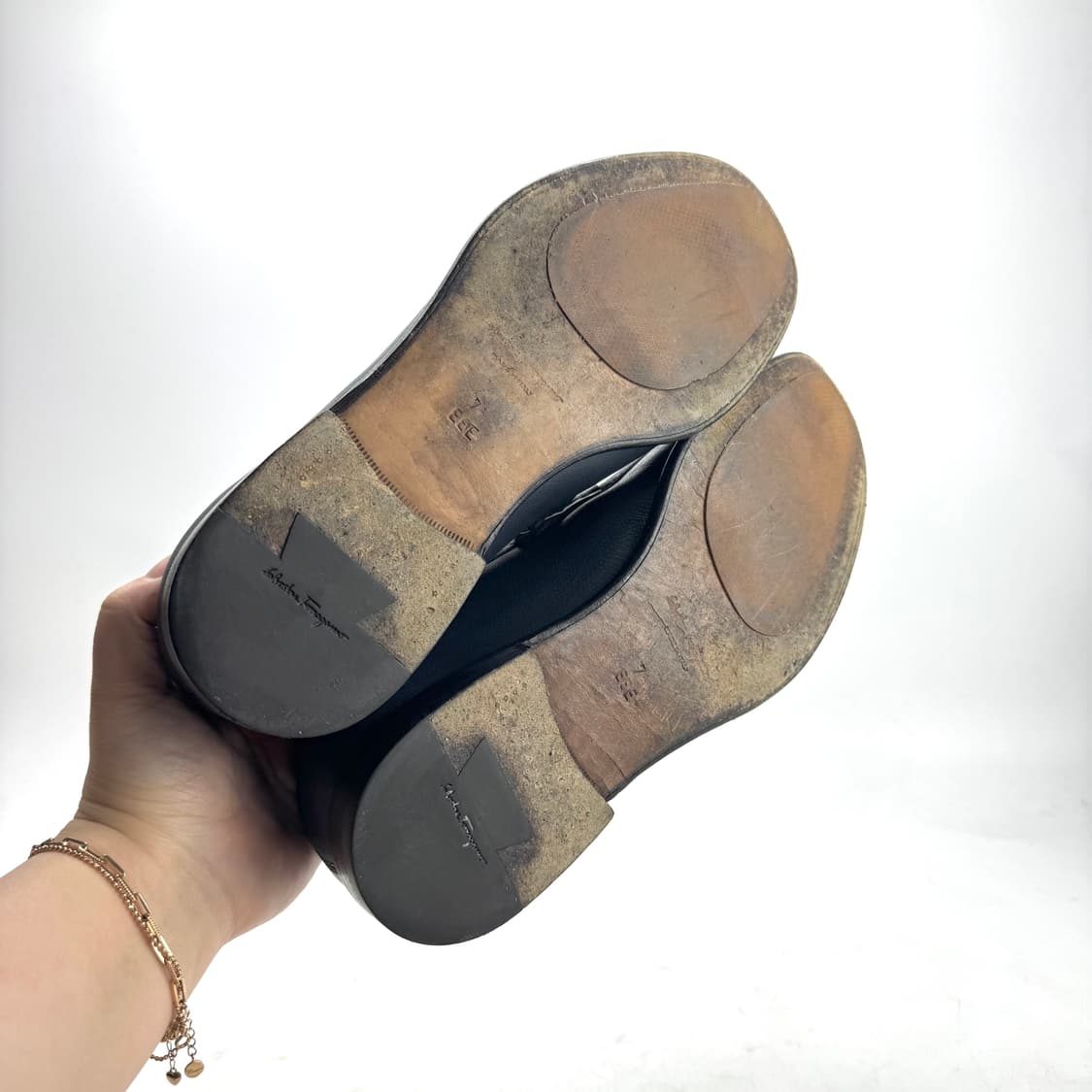 255) 페라가모 간치니 레더 로퍼 (다크네이비) 상품이미지6