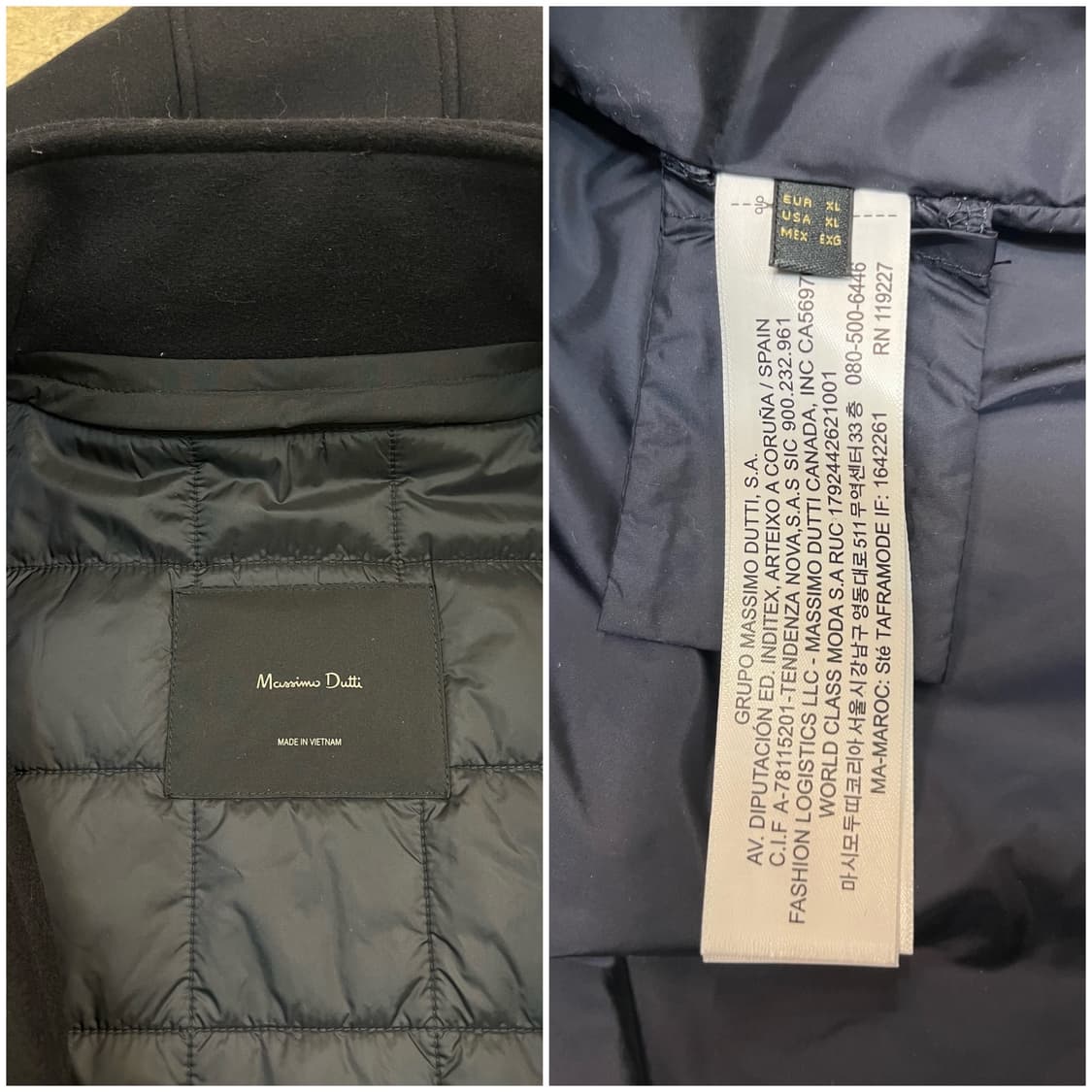 마시모두띠 후드 코트 네이비 #csz2955 상품이미지3