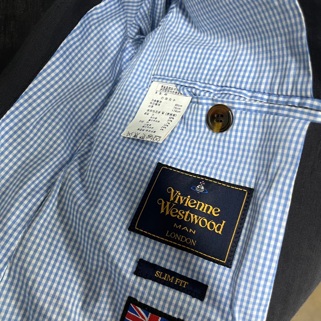 비비안웨스트우드 맨 린넨 블레이져 48 상품이미지4