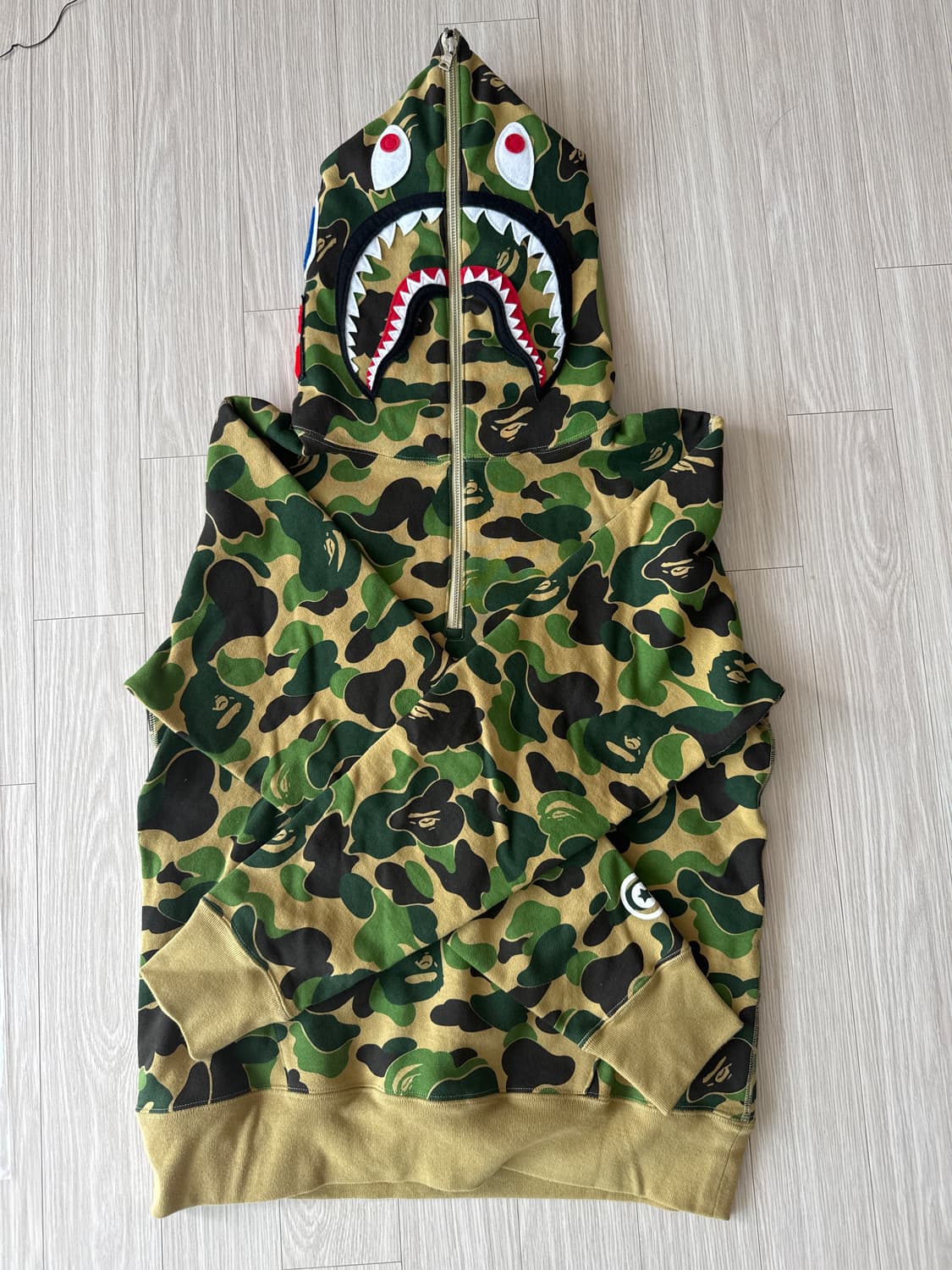 베이프 샤크후드 하프집업 상품이미지8