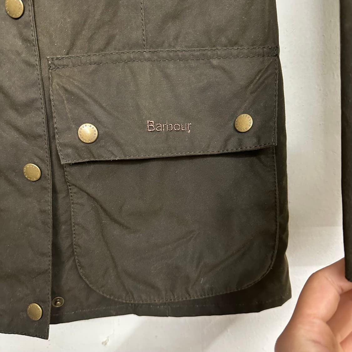 바버 더람 왁스자켓 ‘올리브’ 상품이미지3