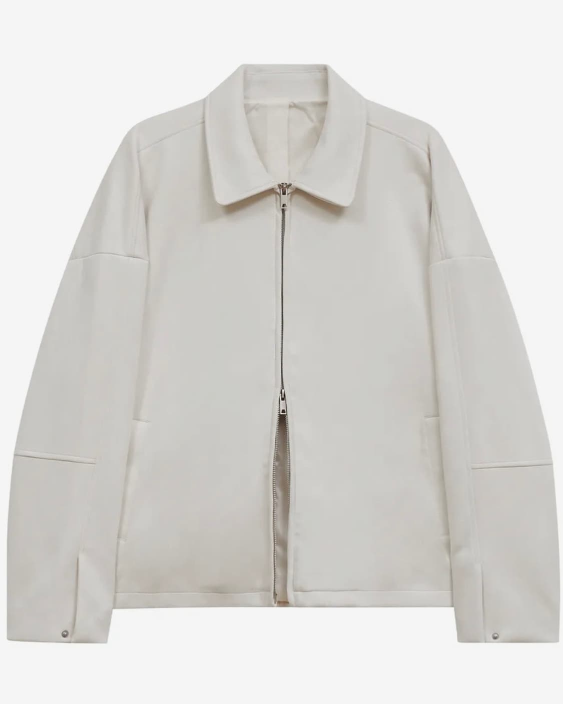 아이러니포르노 화이트라인 크루얼티프리 알파 스웨이드 자켓 상품이미지1