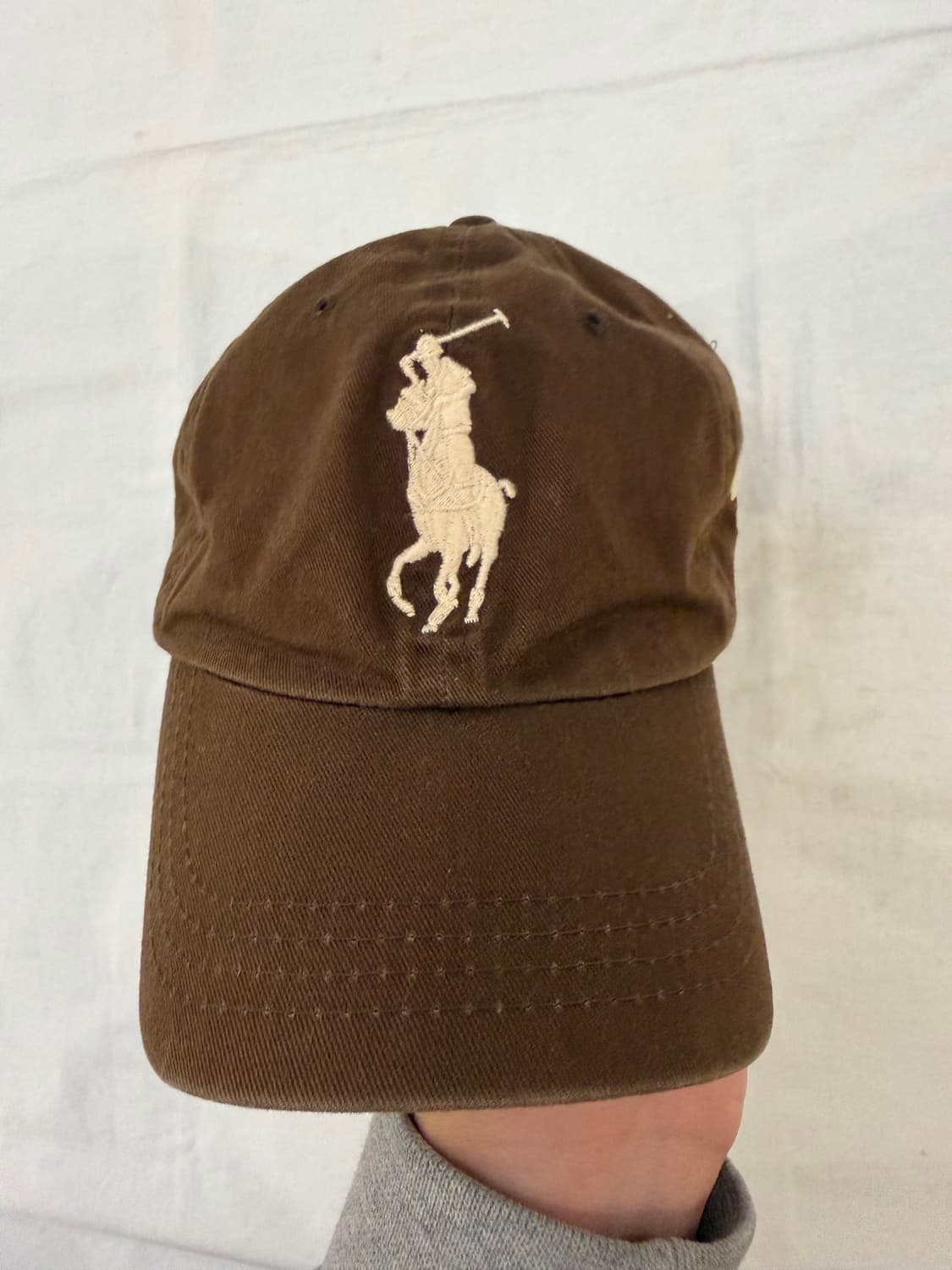폴로 랄프로렌 빅포니 대장급 볼캡 브라운 상품이미지2