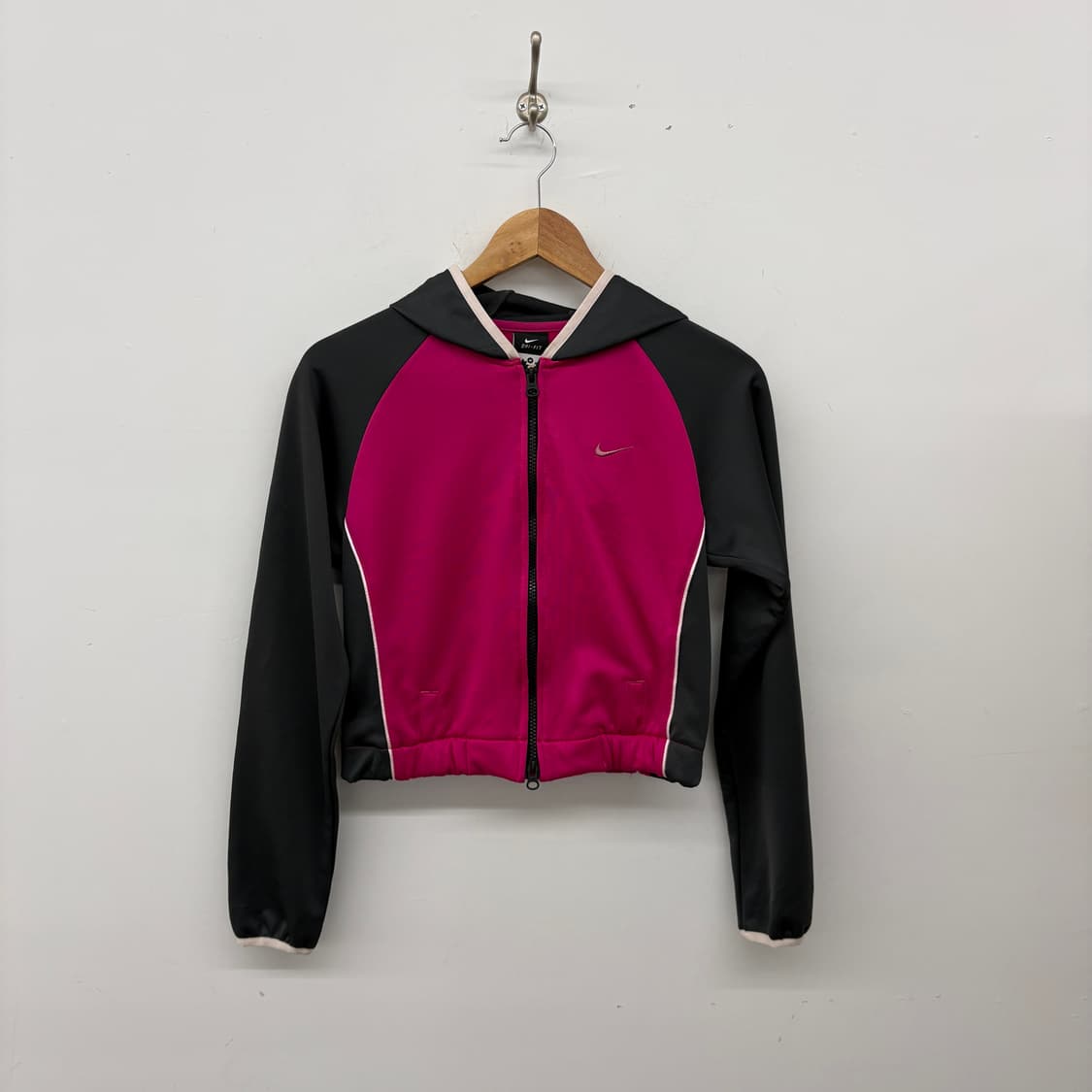 나이키 드라이핏 후드 져지 핑크/블랙 여성M 상품이미지1