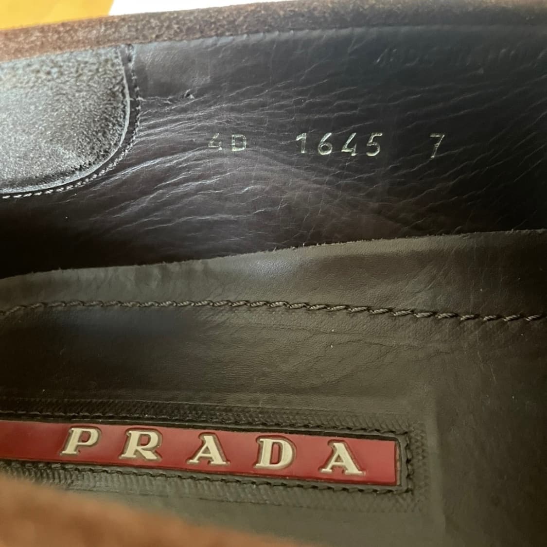 prada sport brown suede roafer 상품이미지5